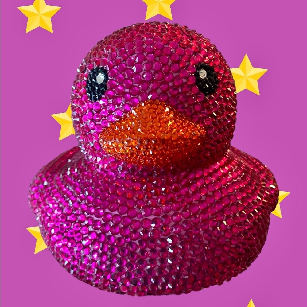 Handmade Bedazzled Jumbo Rubber Duck
